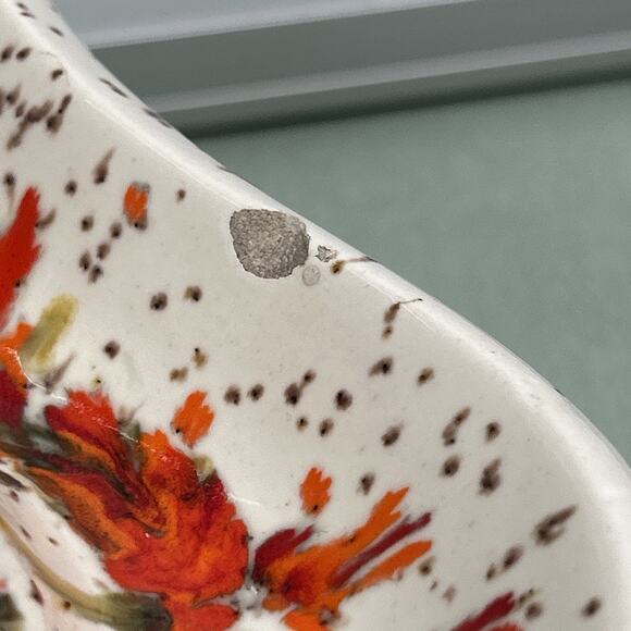 Vintage MCM Large Table Ashtray Abstract Atomic Speckled Geometric Splattered - Picture 4 of 9